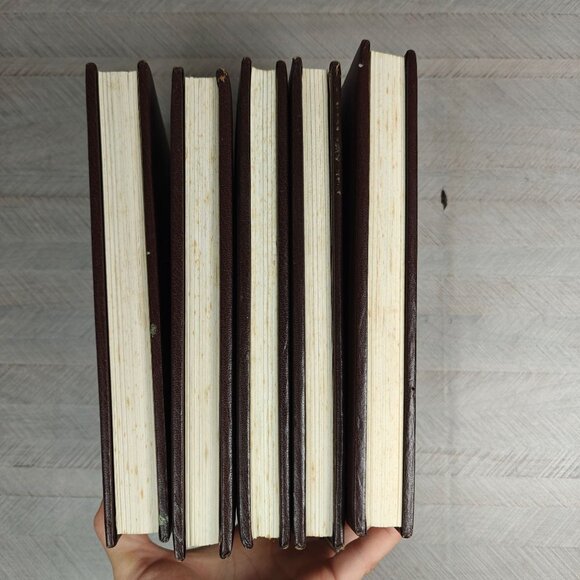 Louis LAmour Leatherette Hardcover Book Collection Set Of 5 Bantam Books Vintage - Picture 2 of 6